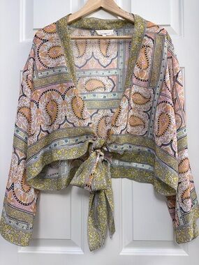 ANTHROPOLOGIE front tie boho
